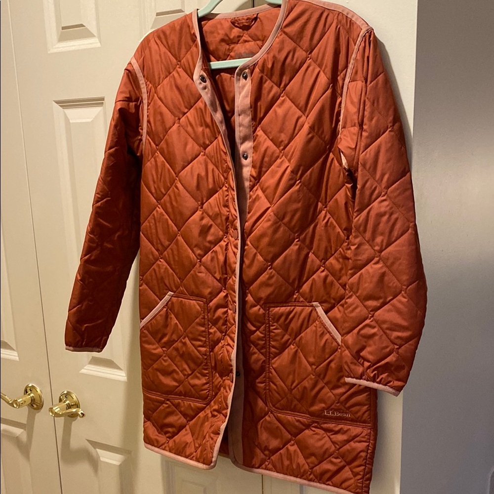 Women's Quilted Jacket - Rusty rose